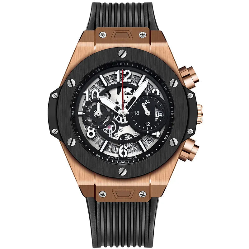 Men's Sport Silicone Calendar Quartz Watch