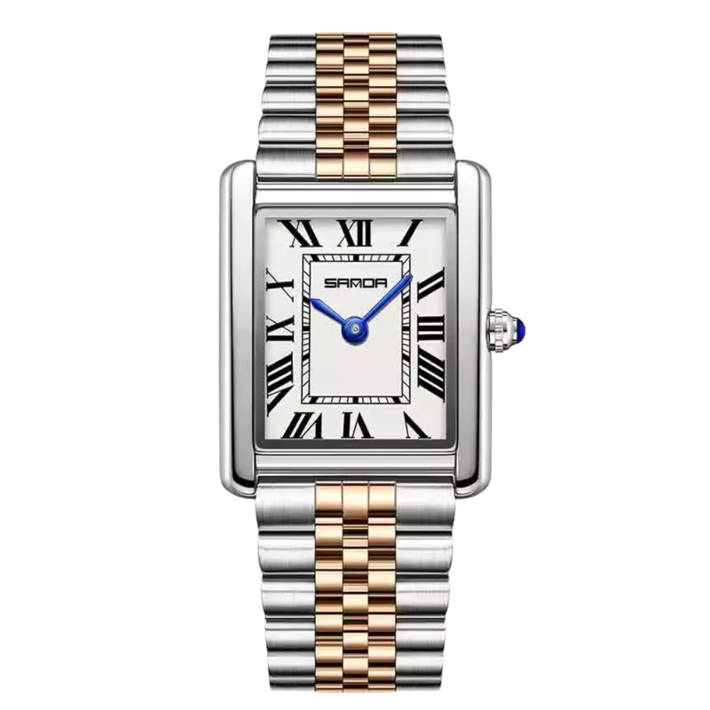 Women's Stainless Steel Square Dial Watch