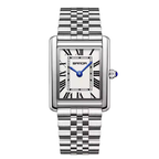 Women's Stainless Steel Square Dial Watch