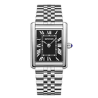 Women's Stainless Steel Square Dial Watch