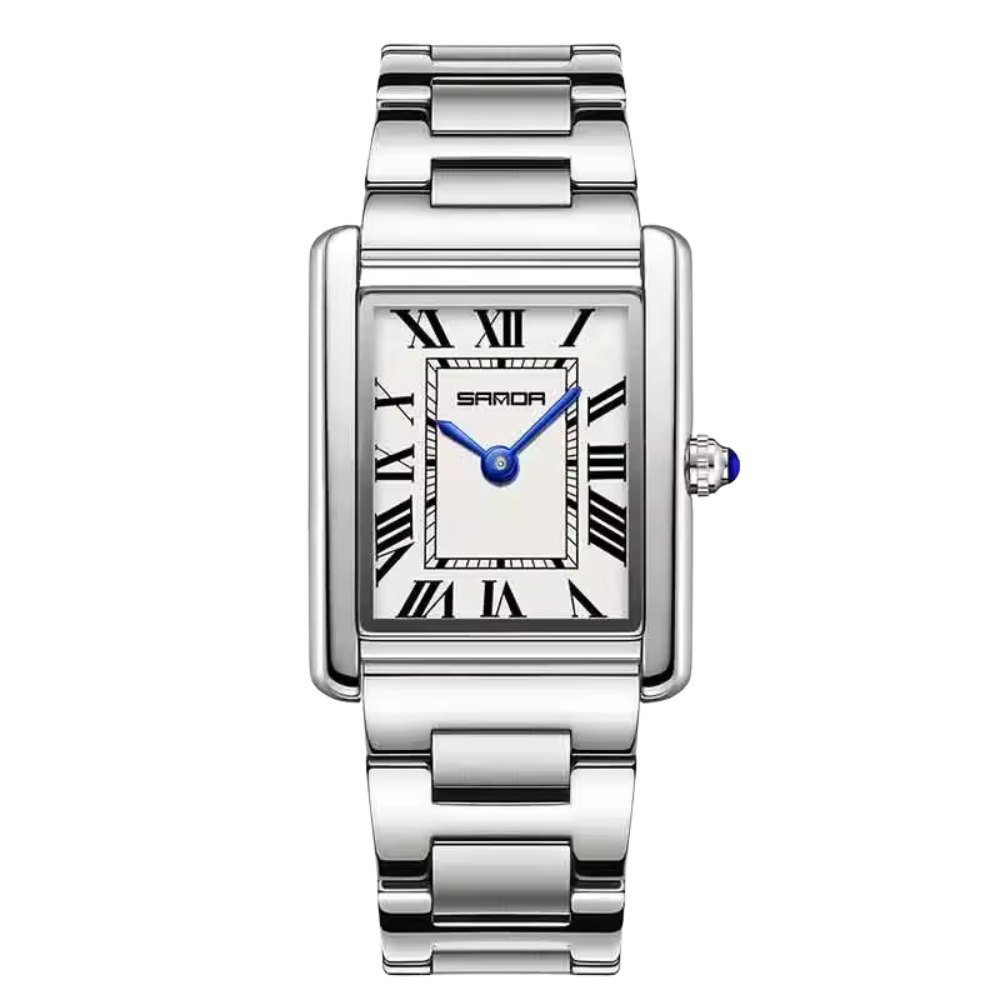 Women's Stainless Steel Square Dial Watch