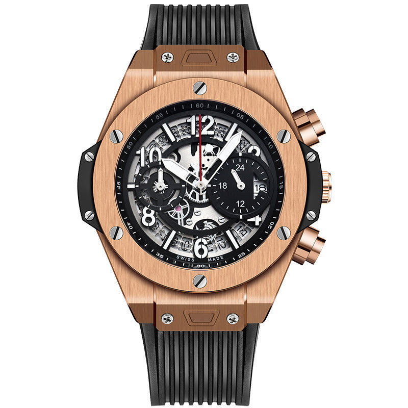 Rose Gold Shell Black