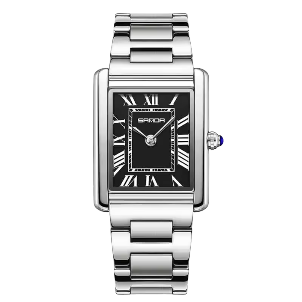 Women's Stainless Steel Square Dial Watch
