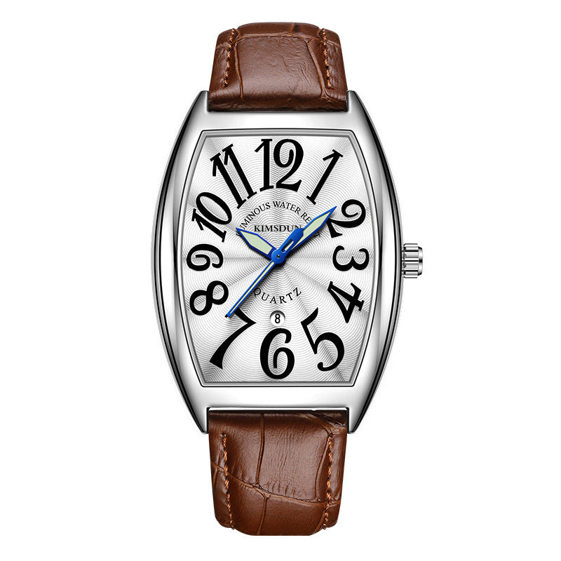 Silver Case Brown Leather