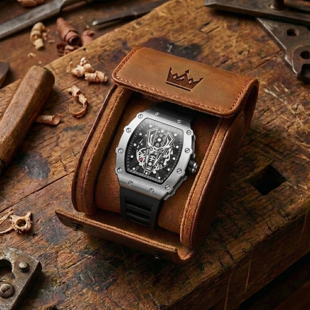 Men's Steampunk Skeleton Watch