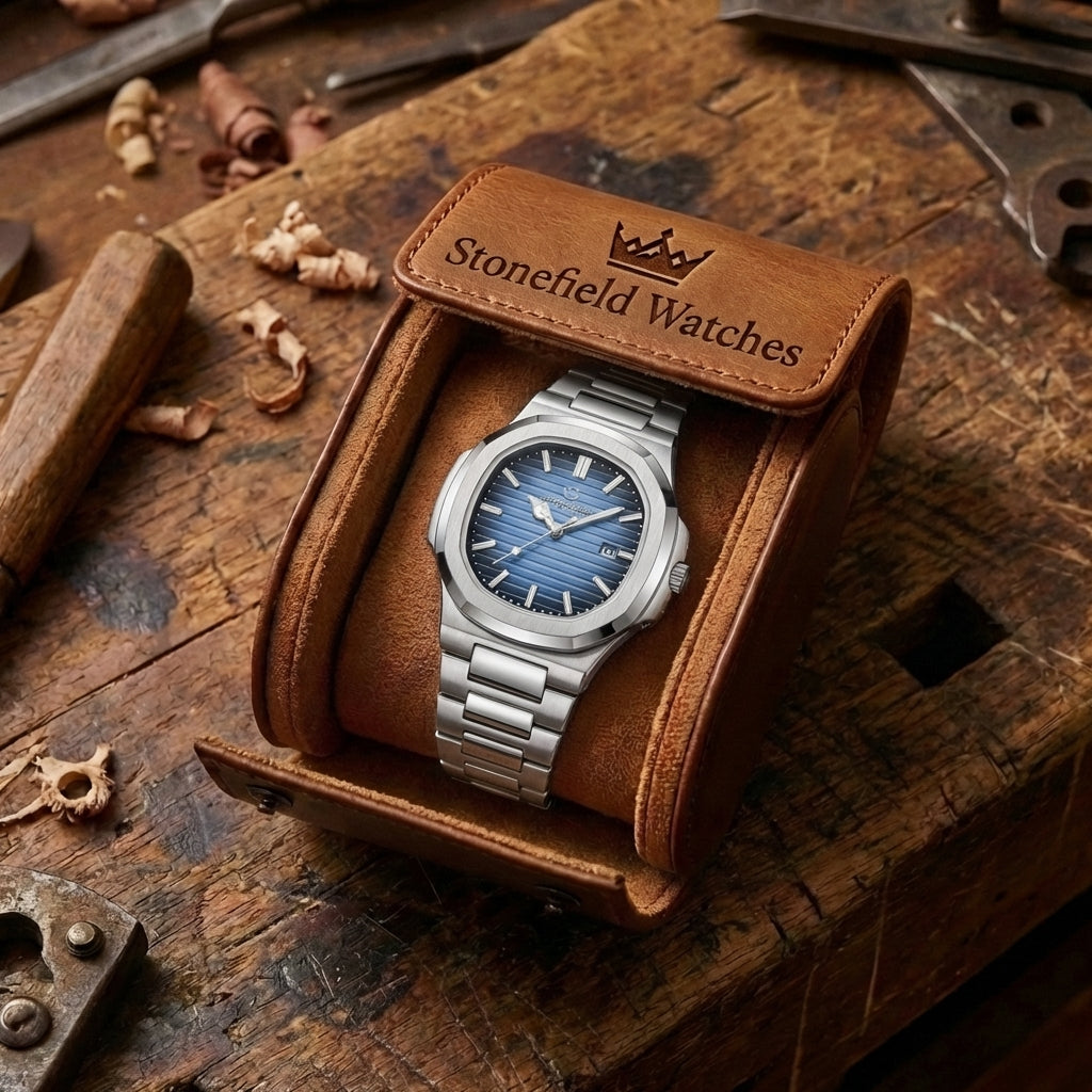 Men's Luxury Square-Round Watch