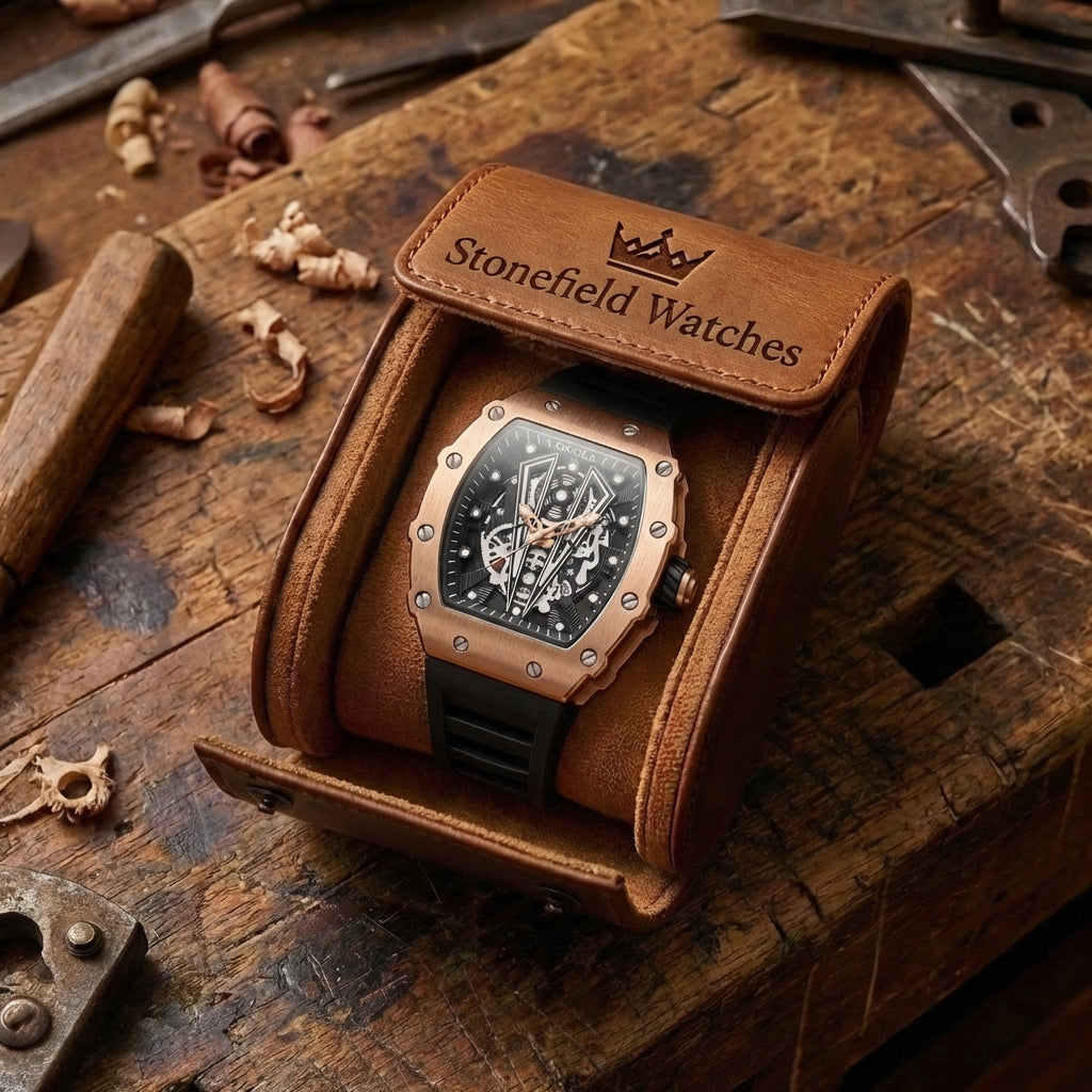 Men's Steampunk Skeleton Watch