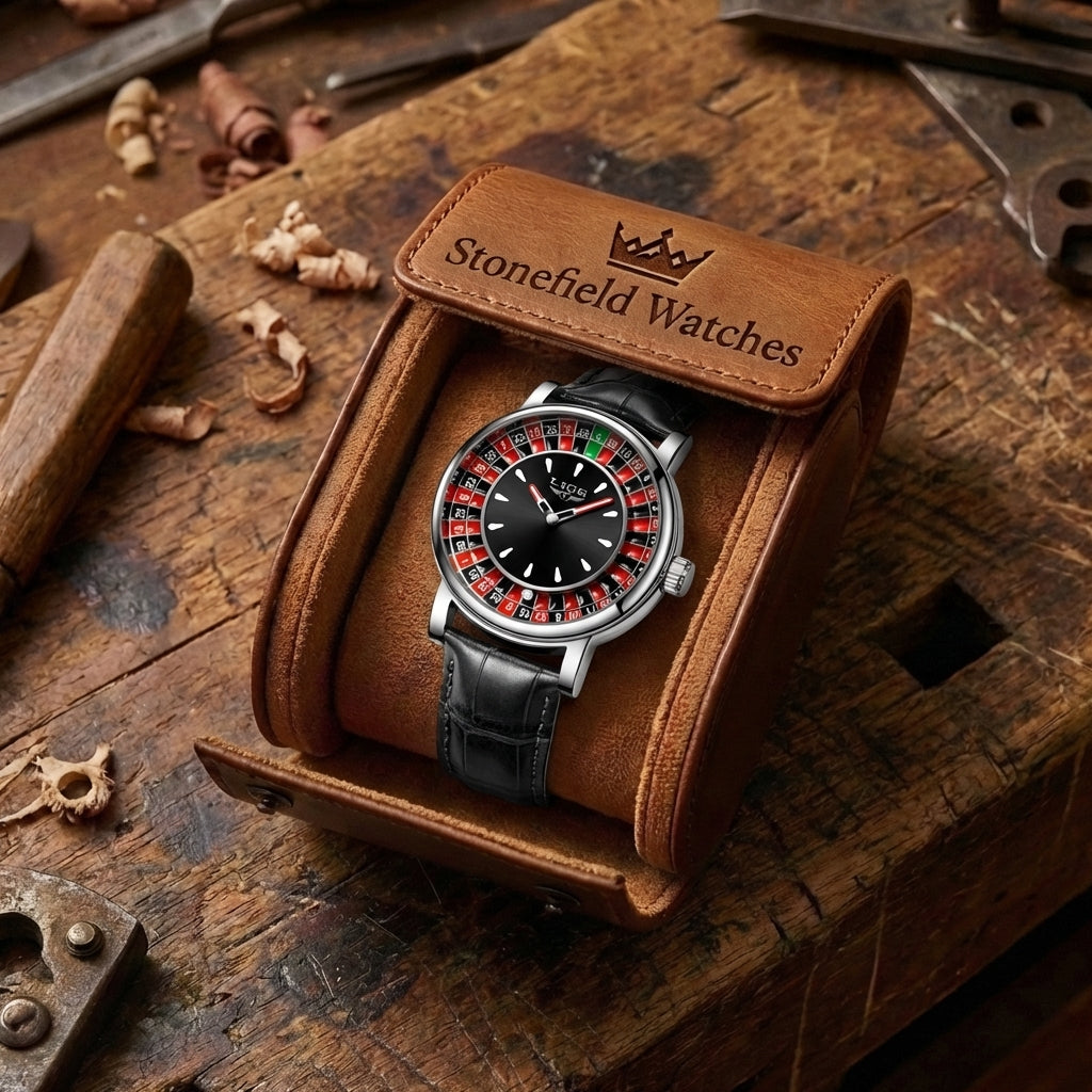Men's Casino Roulette Wheel Watch