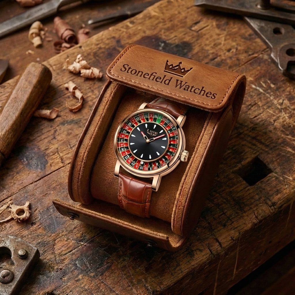 Men's Casino Roulette Wheel Watch