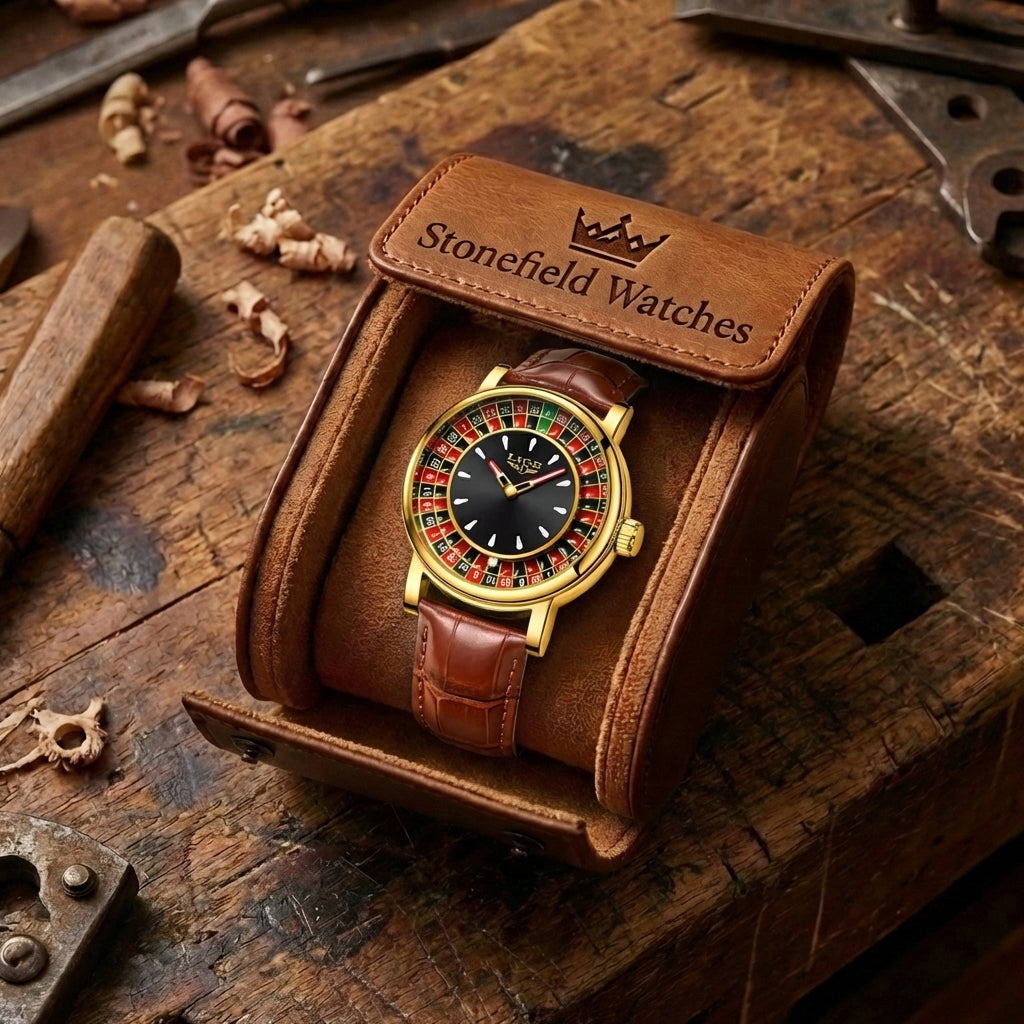 Men's Casino Roulette Wheel Watch