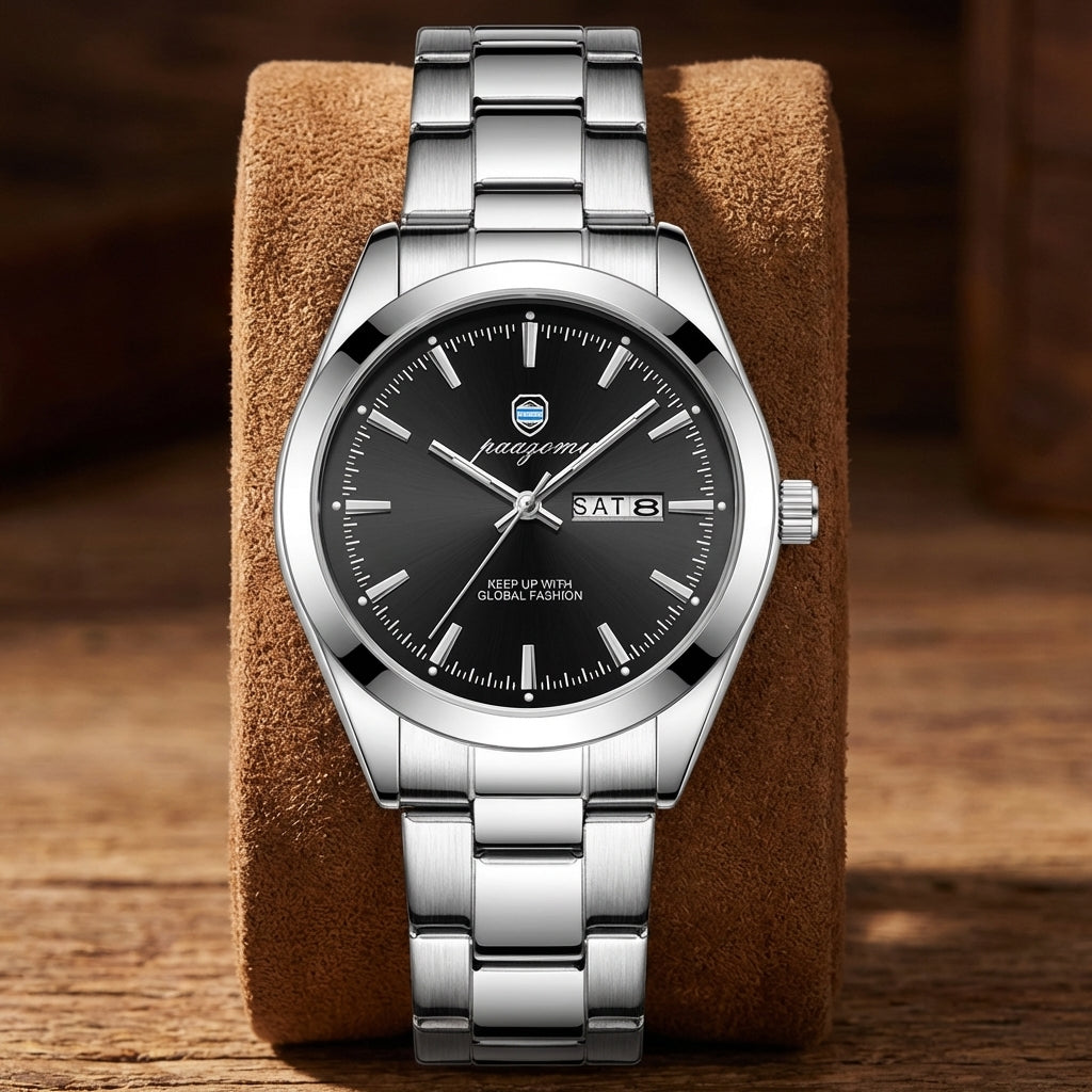 Men's Dual Calendar Luminous Quartz Watch