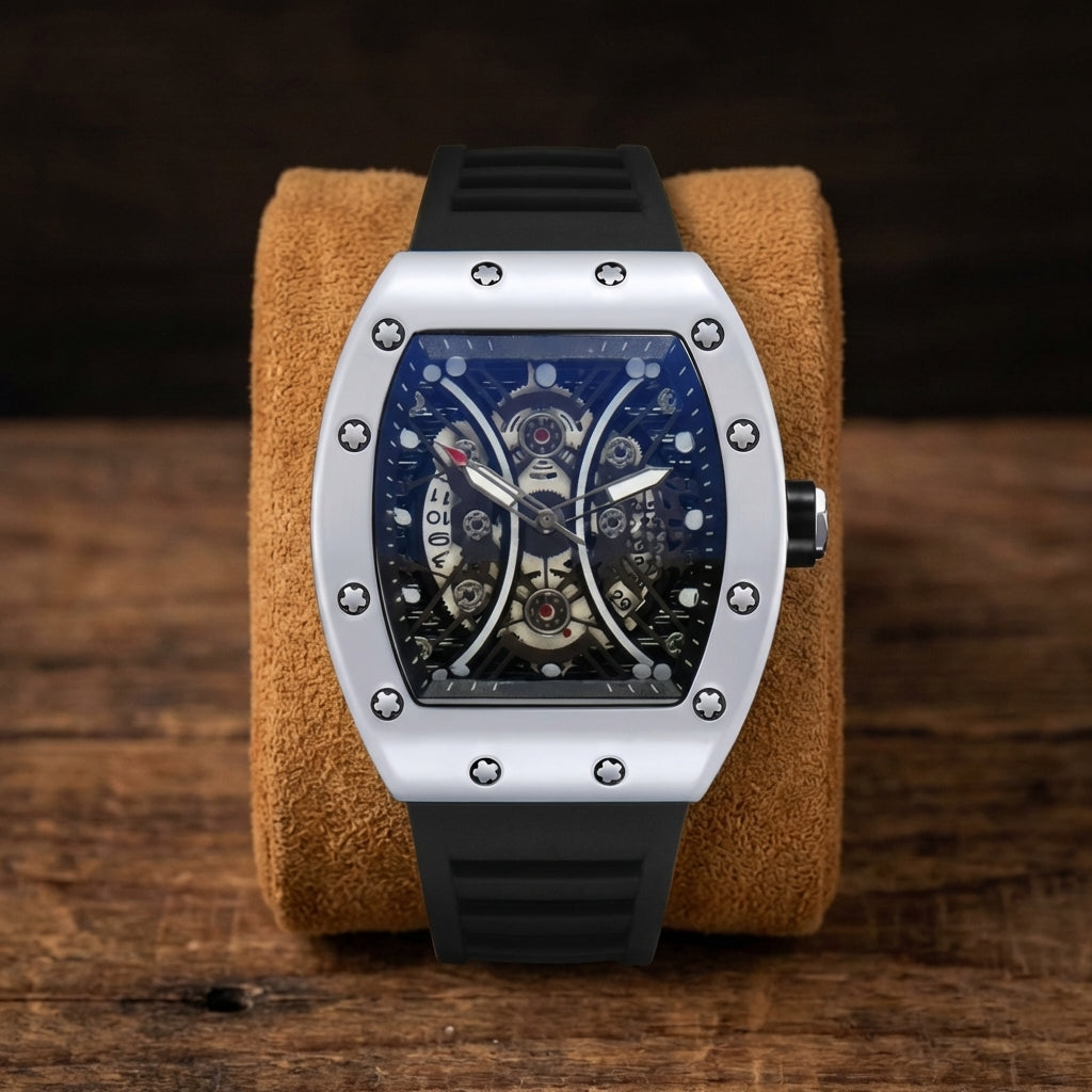 Men's Hollow Barrel Luminous Automatic Watch