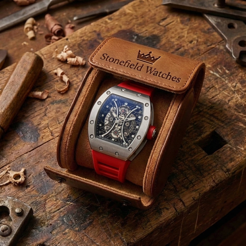 Men's Hollow Barrel Luminous Automatic Watch