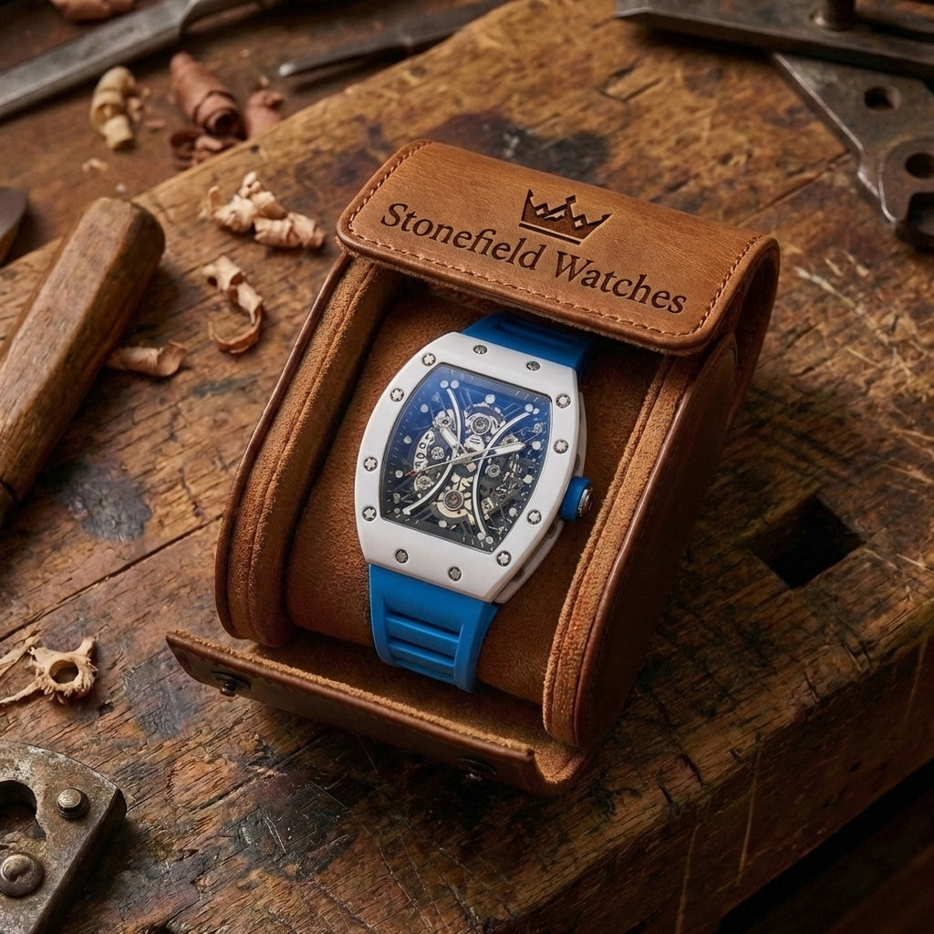 Men's Hollow Barrel Luminous Automatic Watch