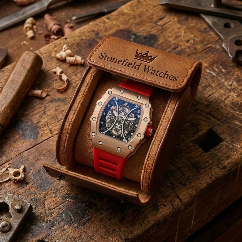 Men's Hollow Barrel Luminous Waterproof Watch