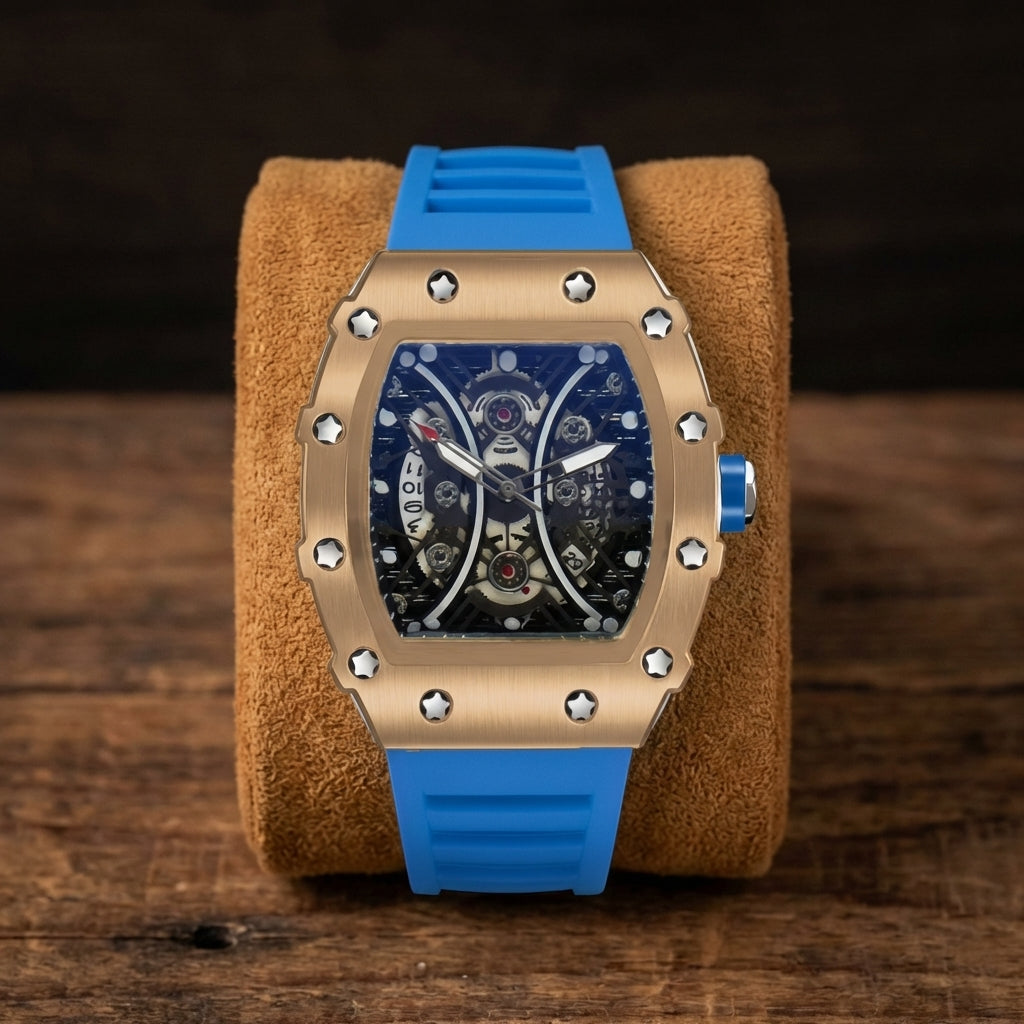 Men's Hollow Barrel Luminous Waterproof Watch