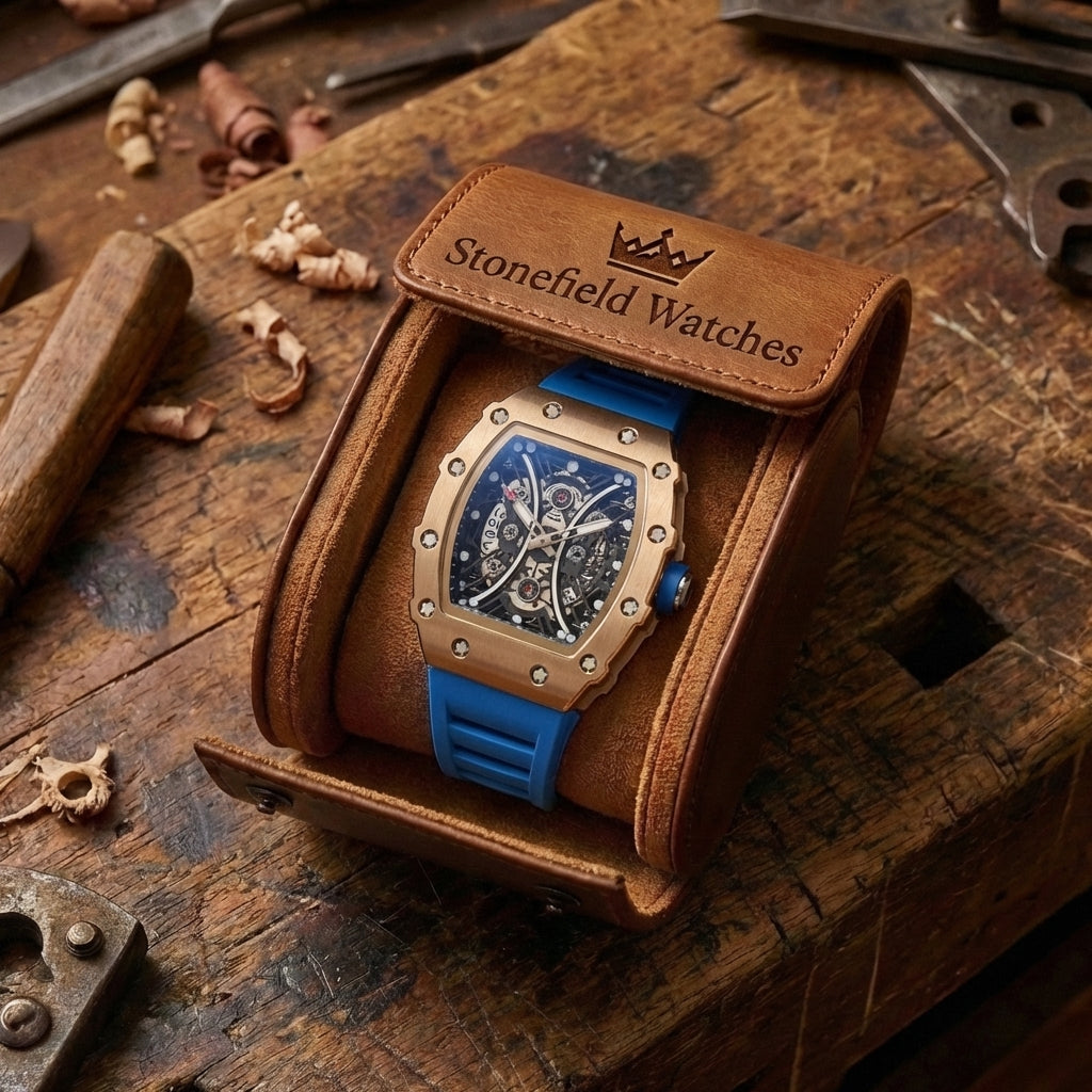 Men's Hollow Barrel Luminous Waterproof Watch