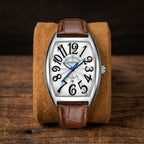 Men's Luminous Leather Strap Quartz Watch