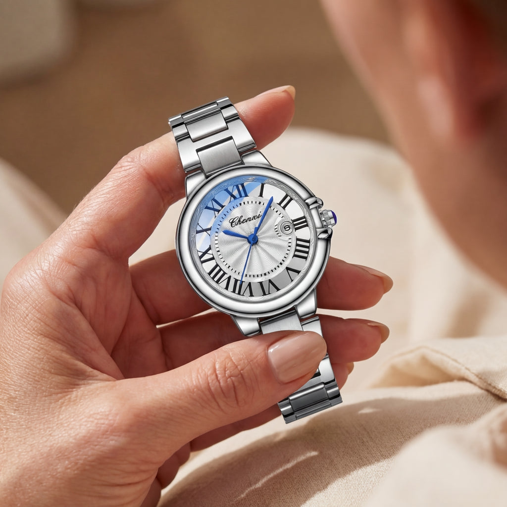 Women's Luminous Calendar Steel Belt Watch