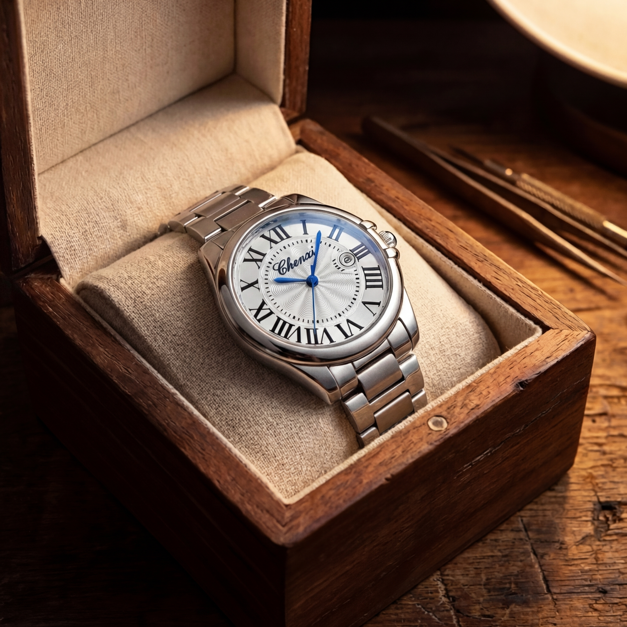 Women's Luminous Calendar Steel Belt Watch