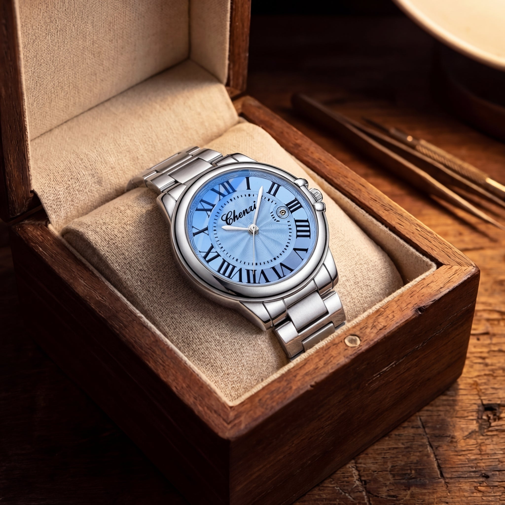 Women's Luminous Calendar Steel Belt Watch