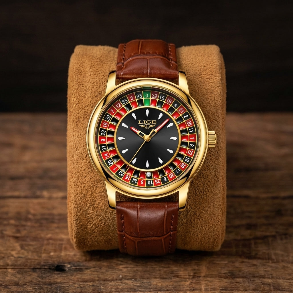 Mark Roulette Watch Men's Casino Roulette Wheel Watch – Stonefield Watches