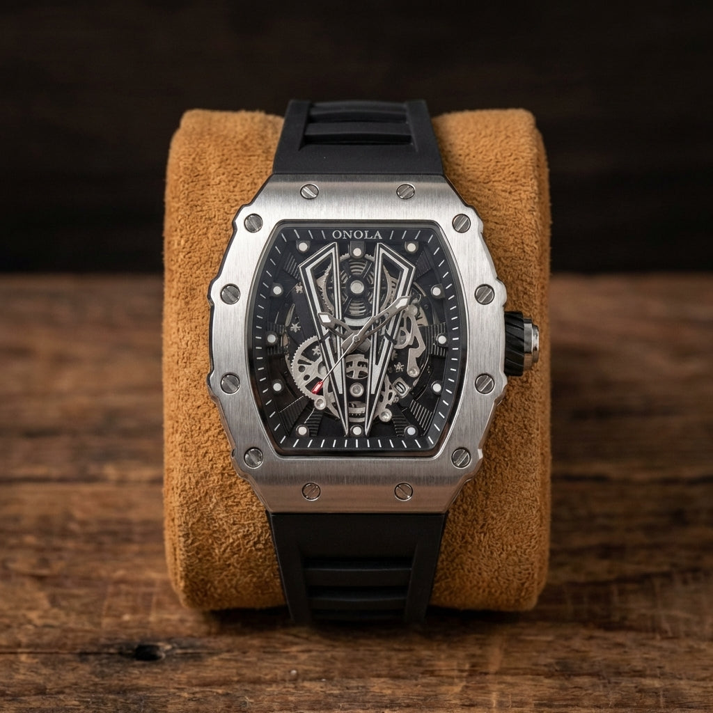 Men's Steampunk Skeleton Watch