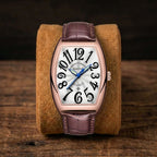 Men's Luminous Leather Strap Quartz Watch