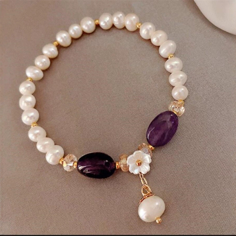 A Delicate Artisan Pearl Bracelet