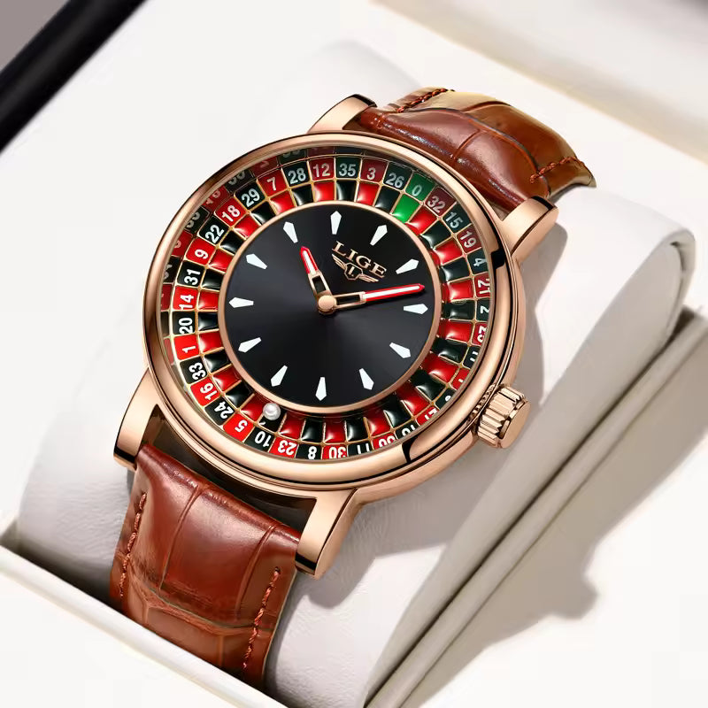 Men's Casino Roulette Wheel Watch*