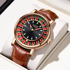 Men's Casino Roulette Wheel Watch*