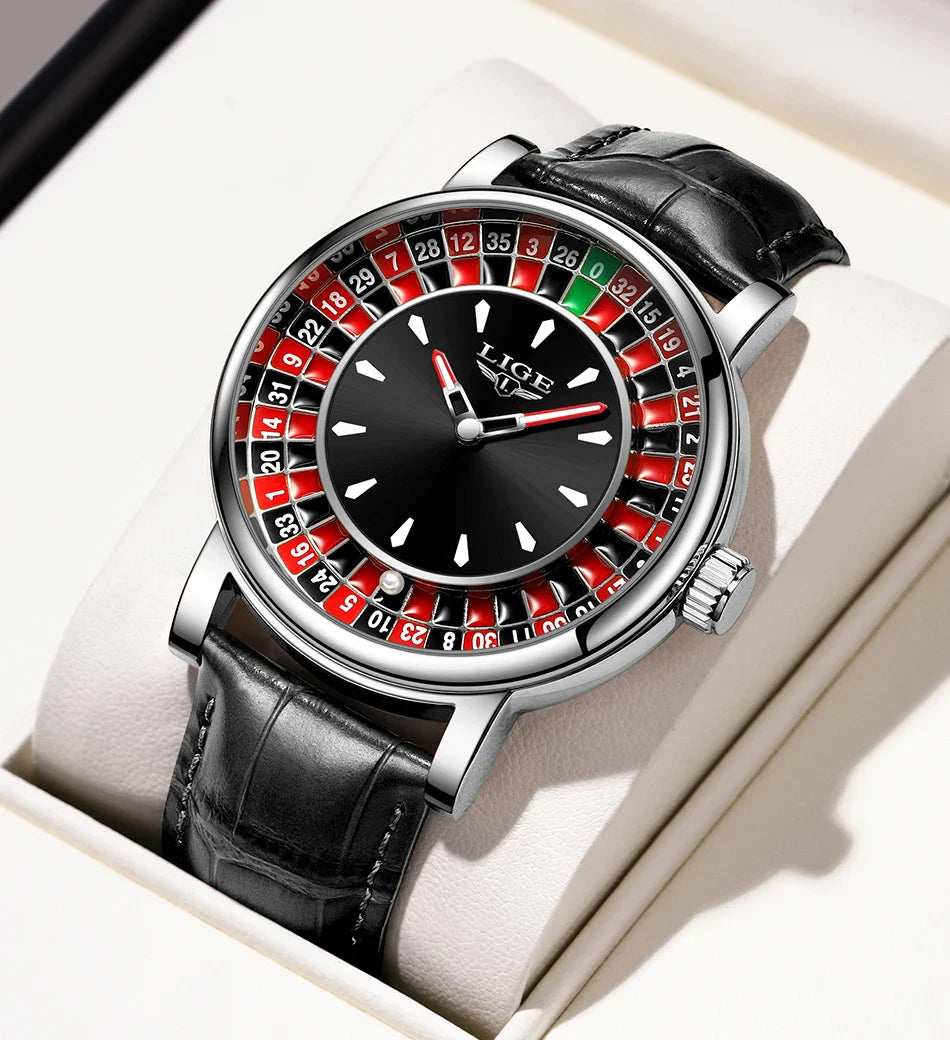 Men's Casino Roulette Wheel Watch*